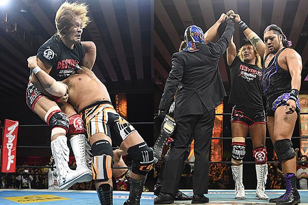 【新日本プロレス】BUSHIの毒霧から内藤が小島をデスティーノ葬!! そして、ICベルトを置き去り!! 10月15日（土）台湾大会