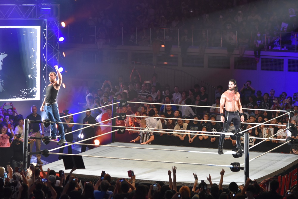 【WWE Live Tokyo】＜6.30両国＞セス・ロリンズ＆ディーン・アンブローズのスーパースターが競演！くせ者ミズを仕留める！！
