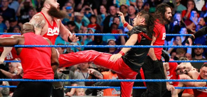 【WWE】乱闘勃発!! RAWがSMACKDOWNを襲撃!!
