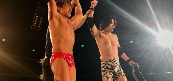 【プロレスリング・ノア】勝利を収めたのは挑戦者チームの小川&田中！ 田中は初のGHCタイトル、小川は久々のタイトル戴冠となった！