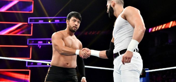 【WWE】圧勝のヒデオがデバリと握手！新たなパートナー登場か