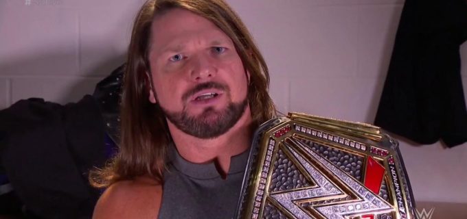【WWE】AJスタイルズ、「レスナーを叩きのめす」とリベンジ宣言