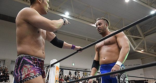【新日本】オカダ「（CHAOSに）新しく入ったマイキー。ホントにCHAOSっていうチームが、どんだけレベルが高いかっていうのを俺とマイキーの闘いで、CHAOSのレベルの違いっていうのを見せてやろうかなと思ってます。でも、勝つのは、俺だ」