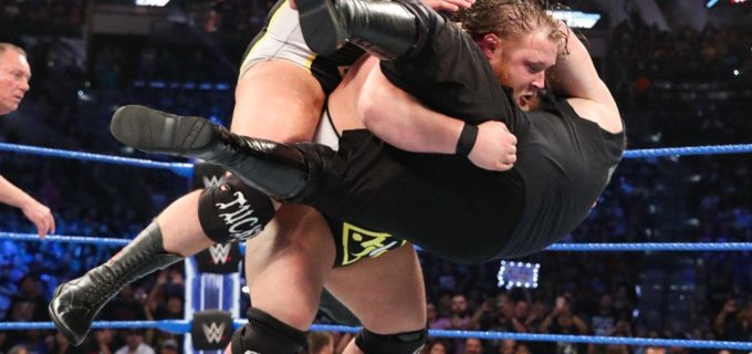 【WWE】ヘビー・マシナリーがSDタッグ王座挑戦権を奪取