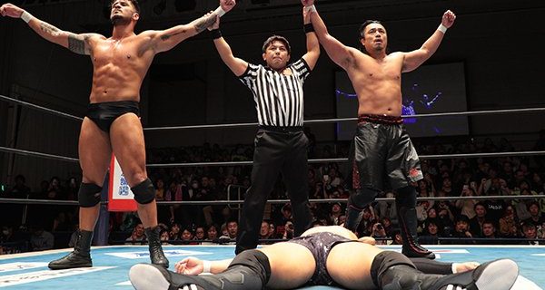 【新日本】『WORLD TAG』公式戦で、後藤が因縁のKENTAから完璧な3カウント奪取！