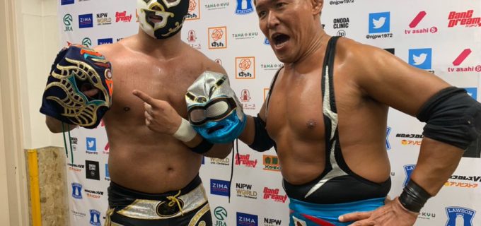 【新日本】OKUMURAがストゥーカJr.のマスクを強奪！1.19後楽園でシングル対決！ 「その前にオマエに勝ったら、タイトルかけろ！」と選手権を要求！
