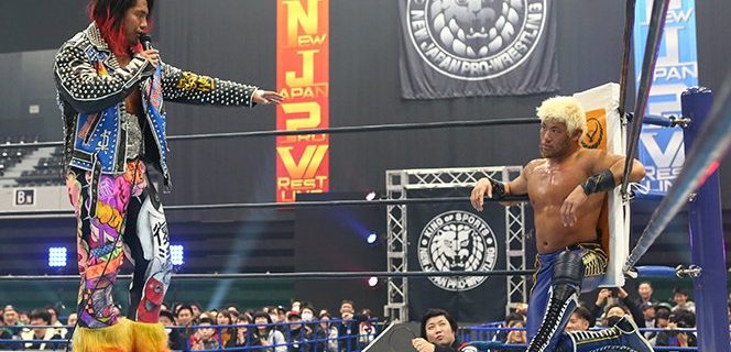 【新日本】「ハッピーバースデー、トゥ～、ユ～♫」ヒロムが本日“誕生日”のSANADAへ歌のプレゼント！