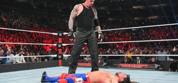 【WWE】アンダーテイカー降臨！AJスタイルズはブラックに屈辱の敗戦