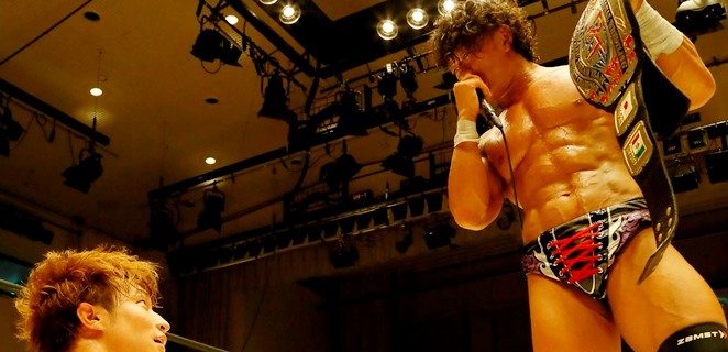 【DDT】遠藤哲哉が上野勇希を破りKO-D無差別級王座のV2に成功し、ケニー・オメガとの防衛戦を熱望！