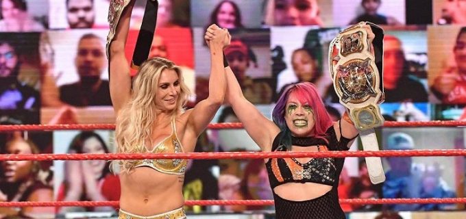 【WWE】新王者アスカ＆シャーロットがレイシー＆ペイトンにタップ勝ち