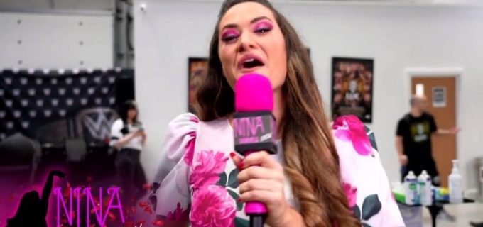 【WWE】NXT UK女子王者里村明衣子が無礼なニーナ・サミュエルズに無言の威圧
