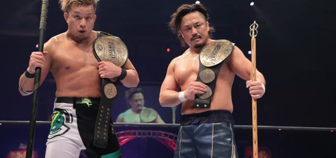 【新日本】後藤&YOSHI-HASHIがHoT相手に初防衛に成功！「明日は俺たちがNEVER6人タッグのチャンピオン、2冠になる」