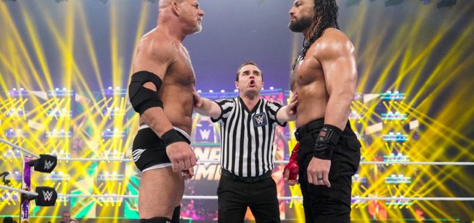 【WWE】レインズがゴールドバーグを失神KOにして王座防衛！WMでレスナーとの“王者対決”へ