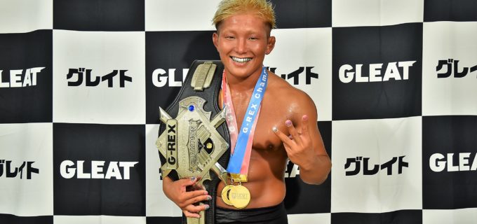 【GLEAT】G-REX王座3度目の防衛に成功したエル・リンダマンが7・17大阪大会参戦の金丸義信、DOUKIに照準