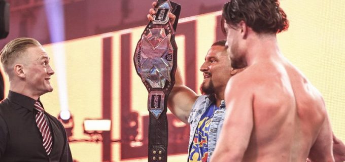 【WWE】JDマクドナが王座挑戦権を奪取して王者ブレイカー、元NXT UK王者ドラグノフと三つ巴の睨み合い