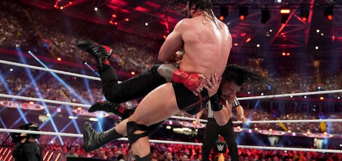 【WWE】マッキンタイアが凱旋で王座奪取ならず　ブラッドライン新メンバーの介入でレインズのスピアーを被弾