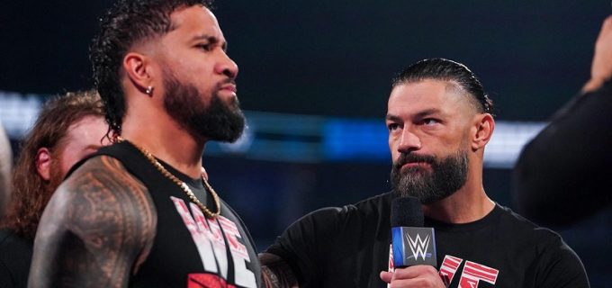 【WWE】レインズが“サミ･ウーソ”改名発言！“名誉兄弟”ゼインと揉めるジェイを威圧