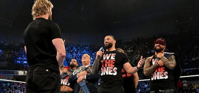 【WWE】王者レインズ率いるブラッドラインがYouTuberローガン･ポールの心理戦で困惑