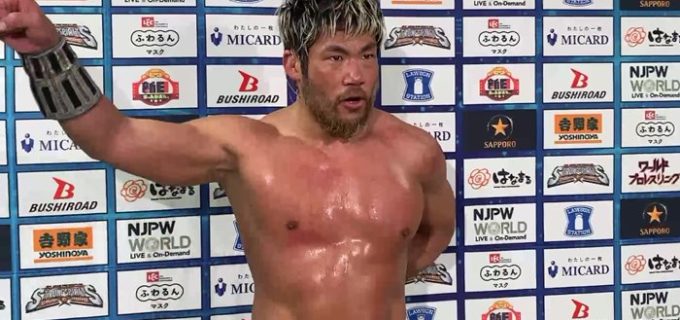 【新日本】『NJC』KENTAに勝利したSANADA「次の内藤戦、勝ちにいきます」