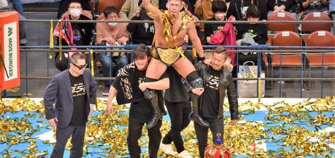 【新日本】SANADAが絶対王者オカダを撃破し悲願のIWGP世界ヘビー初戴冠！ヒロムが次期挑戦に名乗りを上げるも金丸が立ちはだかる