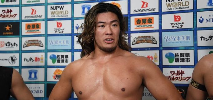 【新日本】Just 5 Guys電撃加入の上村優也「僕はIWGP世界ヘビー級のベルトを巻いて、世界一のレスラーになります」