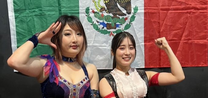 メキシコ・CMLL遠征を控える真琴＆駿河メイが会見「今年こそはリベンジして優勝を目指したいと思います」（メイ）