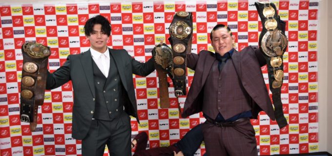 【全日本】世界タッグ会見で斉藤ブラザーズを襲撃した本田&安齊「俺たちNew Periodが世界タッグのベルトをお前らから必ず獲ってやるからな」
