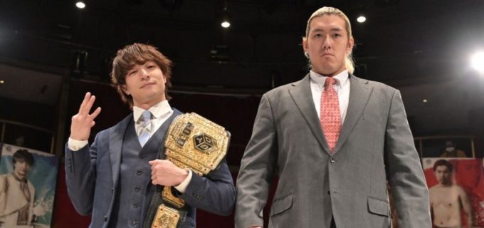 【DDT】KO-D無差別級王座1・28後楽園で争う上野勇希と納谷幸男がともに闘志！上野「最強の先を見せたい」納谷「俺のすべてをかけて戦います」