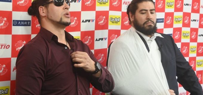 【全日本】斉藤レイが「右肩関節脱臼」により欠場で世界タッグ王座返上