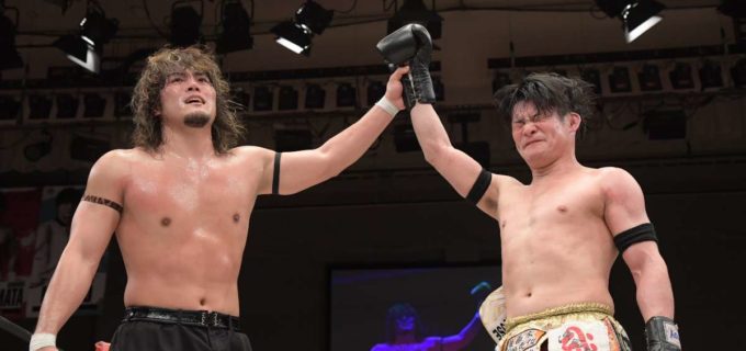 【DDT】UNIVERSAL王者MAOが元キック王者・町田光との壮絶打撃戦制し王座V5！3・17後楽園で正田壮史が挑戦へ