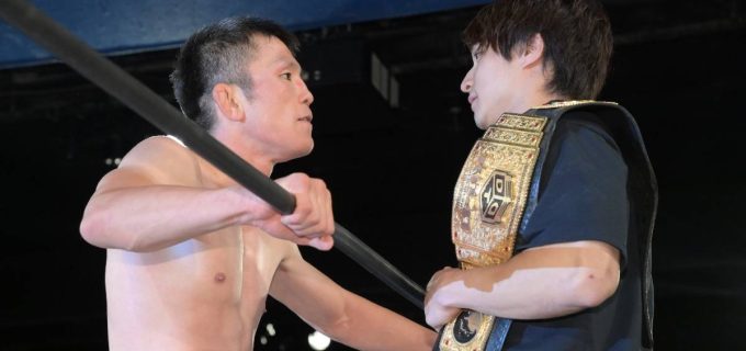 【DDT】青木真也がKO-D無差別級王者・上野勇希に戦慄の通告！「リングに上がってきたら、おまえを殺せるぞ！」