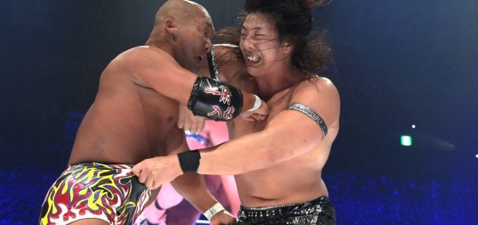【DDT】KONOSUKE TAKESHITAが田中将斗との壮絶なエルボーの打ち合い制す！「G1クライマックス、自信をもってエルボーで俺のものに」